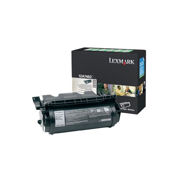 Lexmark 12A7462 Black High Yield Toner Cartridge (21k Pages)