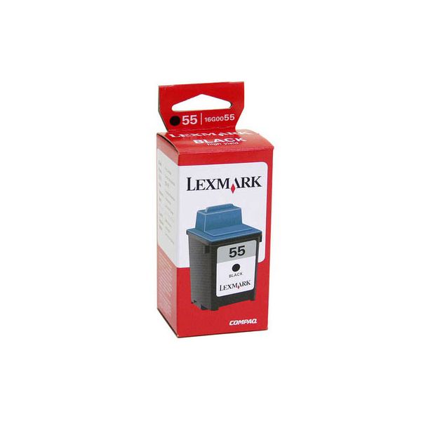Lexmark 16G0055 Black High Yield Ink Cartridge (1k Pages)