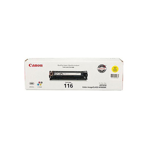 Canon 1977B001AA 116 Yellow Toner Cartridge (1.5k Pages)