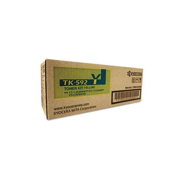Copystar 1T02H7ACS0 TK-592Y Yellow Toner Cartridge (18k Pages)