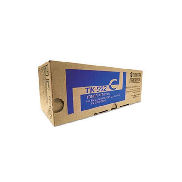 Copystar 1T02H7CCS0 TK-592C Cyan Toner Cartridge (18k Pages)