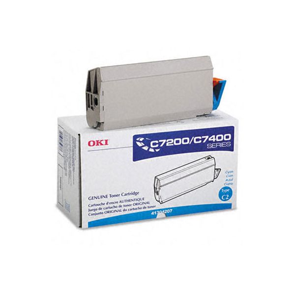 Okidata 41304207 Type C2 Cyan Toner Cartridge (10k Pages)