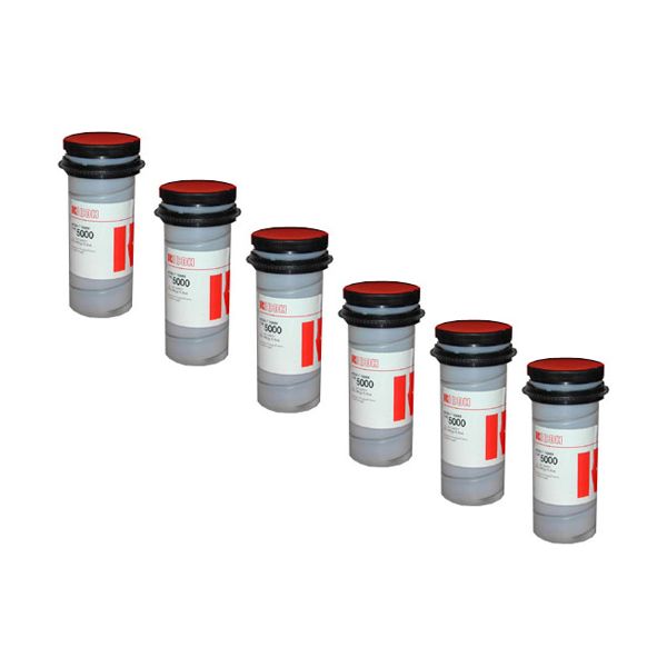 Ricoh 887141 Type 5000 Black Toner Cartridge 6-Pack (10k Pages)