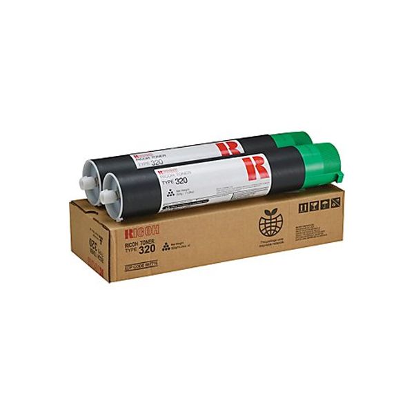 Ricoh 887716 Type 320 Black Toner Cartridge 2-Pack (10k Pages)