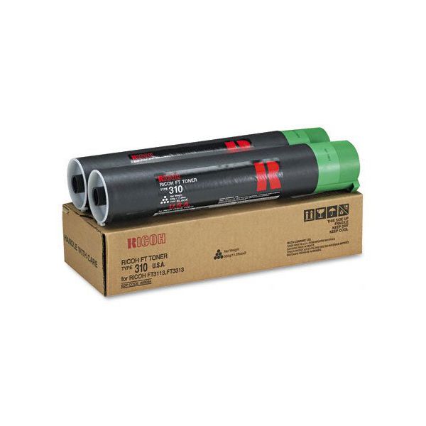 Ricoh 889264 Type 310 Black Toner Cartridge 2-Pack (10k Pages)