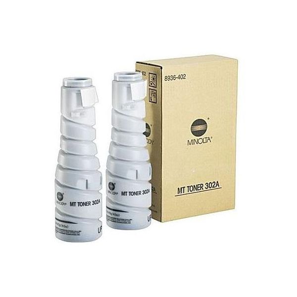 Minolta 8936-402 Type 302A Black Toner Cartridge (2-Pack)