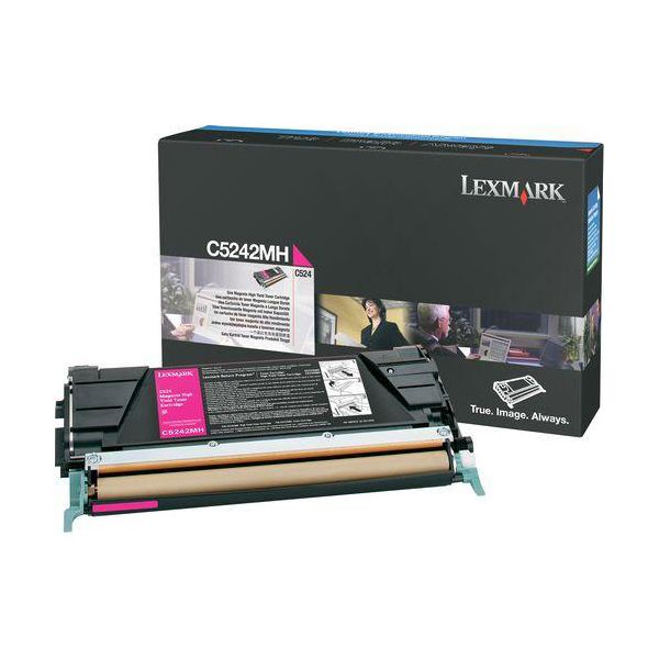 Lexmark C5242MH Magenta High Yield Toner Cartridge (5k Pages)