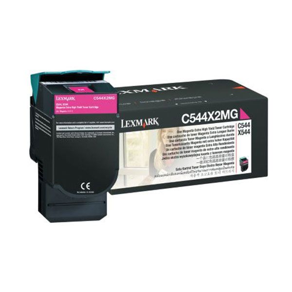 LEXMARK C544X2MG MAGENTA TONER CARTRIDGE FOR USE IN C/X544,546,X548 ESTIMATED YI