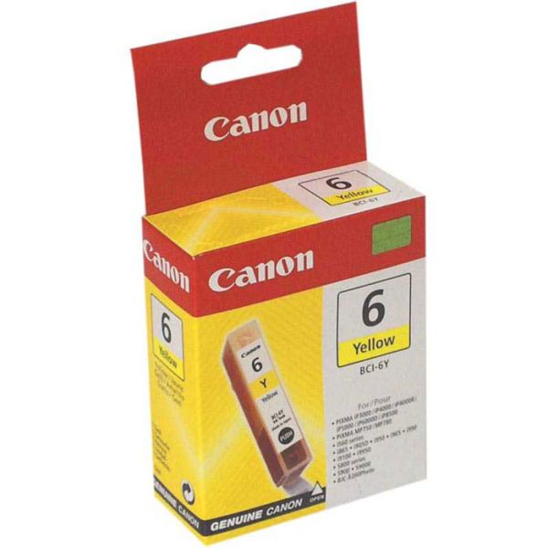 Canon F47-3251-400 BCI6Y Yellow Ink Cartridge (280 Pages)