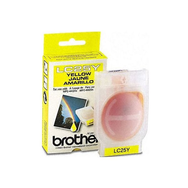 Brother LC25Y Yellow Ink Cartridge (400 Pages)