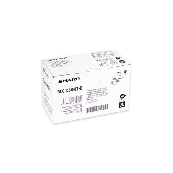 Sharp MX-C30NTB Black Toner Cartridge (6k Pages)
