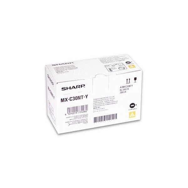 Sharp MX-C30NTY Yellow Toner Cartridge (6k Pages)