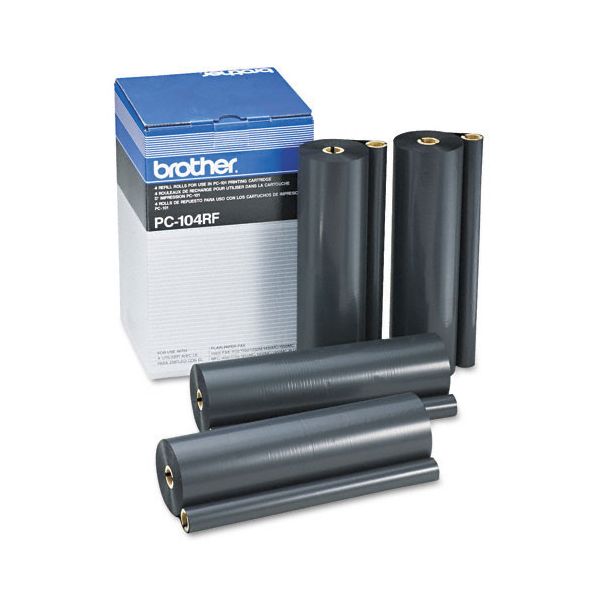 Brother PC104RF Ribbon Refill Rolls 4-Pack (500 Pages)