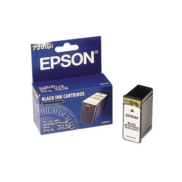 Epson S020034 Black Ink Cartridge (1.17k Pages)