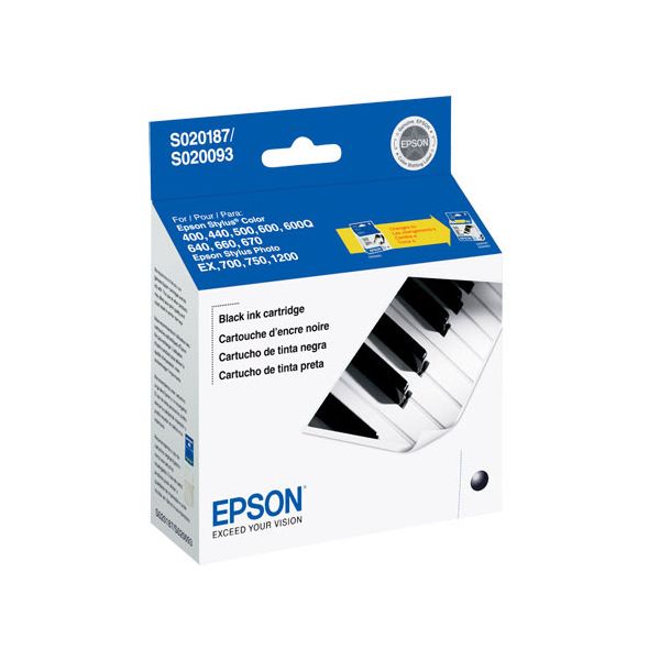 Epson S020187 Black Ink Cartridge (380 Pages)