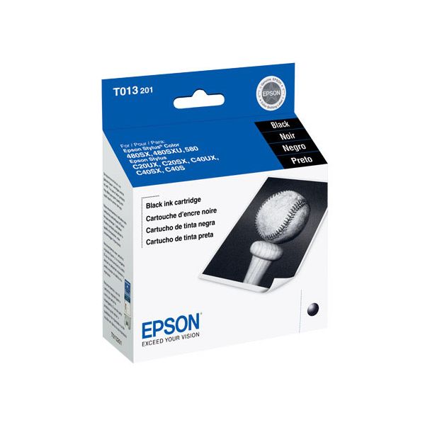 Epson T013201 Black Ink Cartridge (320 Pages)