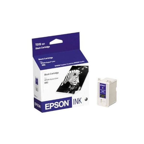 Epson T019201 Black Ink Cartridge (630 Pages)