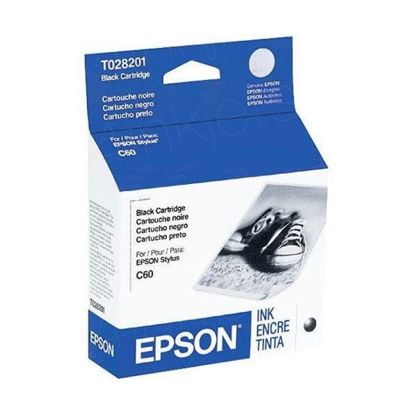 Epson T028201 Black Ink Cartridge (600 Pages)