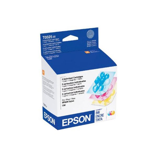Epson T032520 Tri-Color Ink Cartridges (420 Pages)