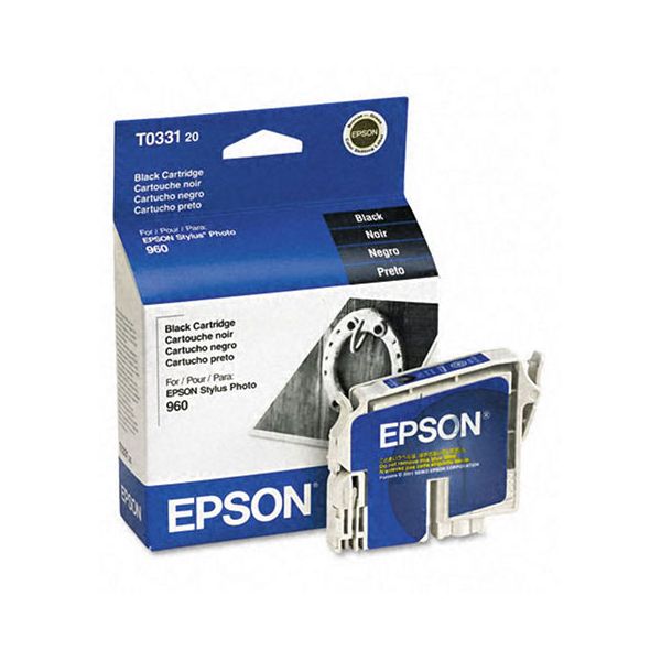 Epson T033120 Black Ink Cartridge (630 Pages)