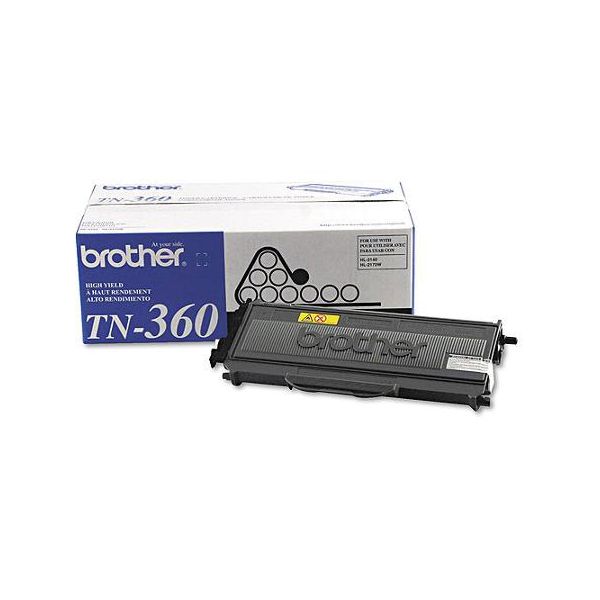 Brother TN-360 Black Toner Cartridge (2.6k Pages)