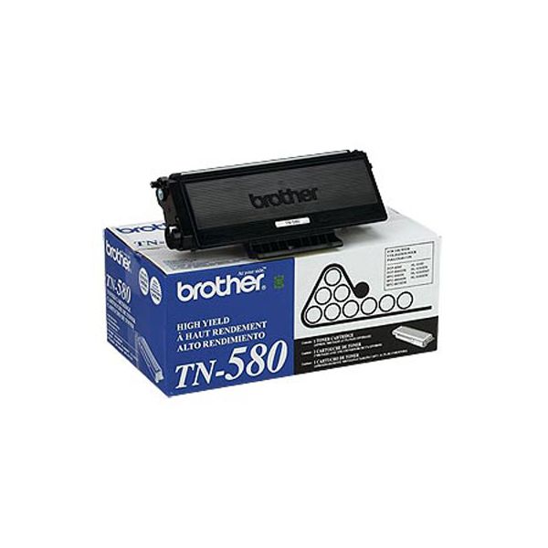 Brother TN-580 Black High Yield Toner Cartridge (7k Pages)