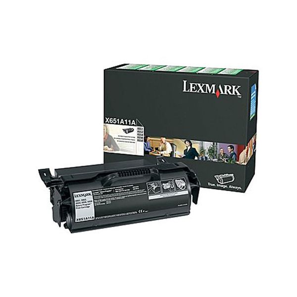 Lexmark X651A11A Black Return Program Toner Cartridge (7k pages)
