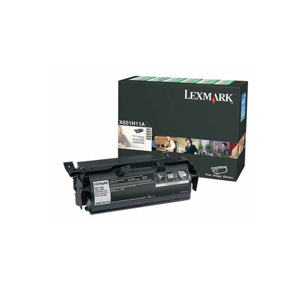 Lexmark X651H11A Black High Yield Return Program Toner Cartridge (25k Pages)