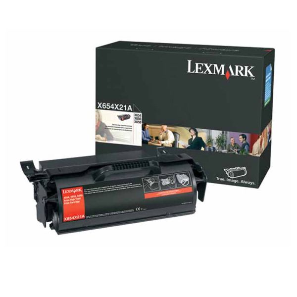 Lexmark X654X21A Black Extra High Yield Toner Cartridge (36k Pages)