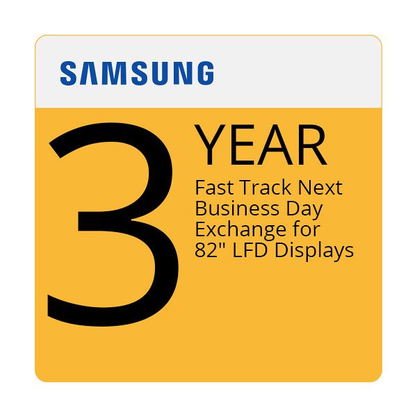 3YR SAMSUNG FASTTRACK NBD EXCHANGE FOR (LFD SCREEN SIZE  82INCH)DOP-3YR OEM