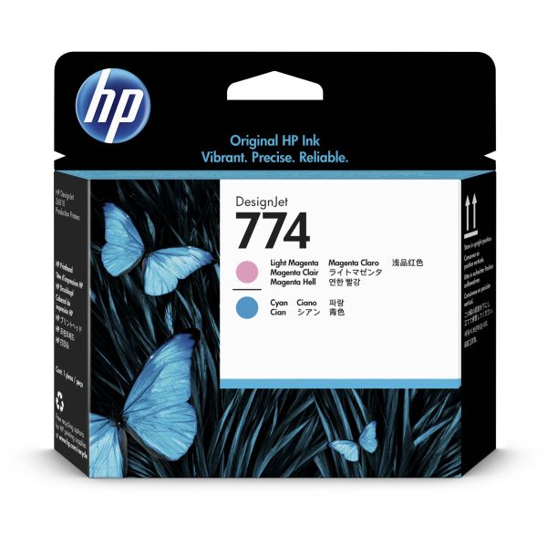 HP 774 Light Magenta/Light Cyan P2V98A | DesignJet Ink Supply — P2V98A
