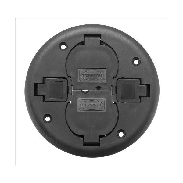 Hubbell Wiring Systems PT2X2CBRS Brass Finish Fire-Rated Poke-Through Non-Metallic Replacement Cover