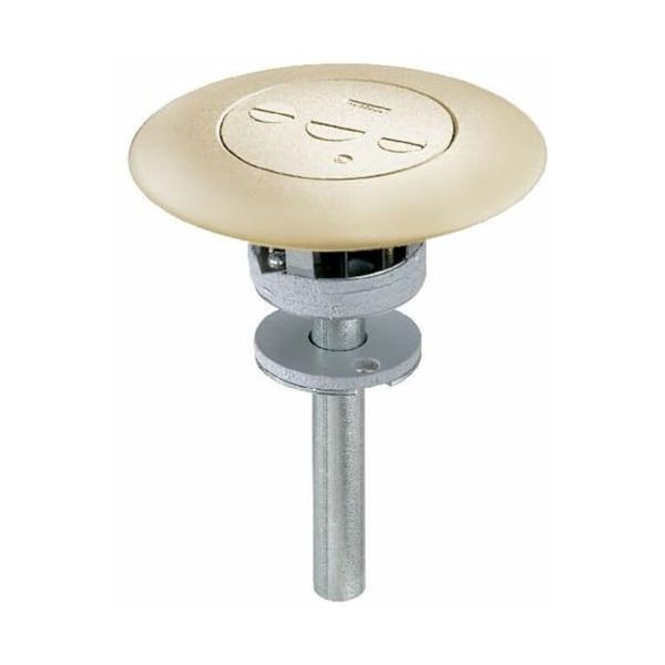 PT73FFSDI Aluminum 1 Piece Unit Fire-Rated Poke-Through 3-Service Furniture Feed Pedestal