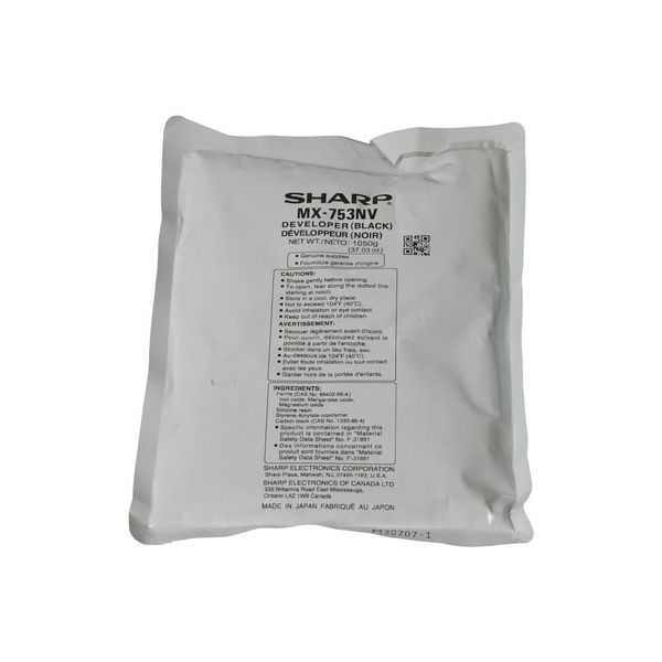 Sharp MX-753NV Black Developer (300k Pages)