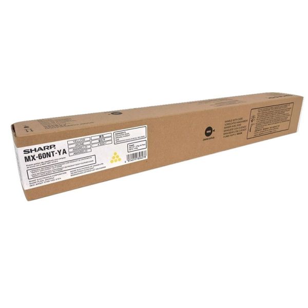 Sharp MX-60NTYA Yellow Toner Cartridge (24k Pages)
