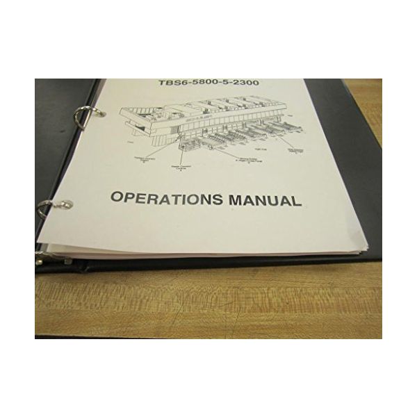 Schuler TBS6-5800-5-2300 Manual TBS6580052300