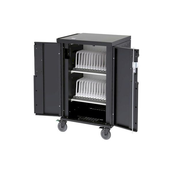 Bretford Core X Charging Cart with Back Panel for Up to 24 Devices