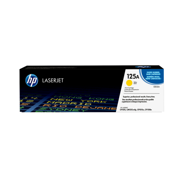 HP 125A Yellow Original LaserJet Toner Cartridge (CB542A)