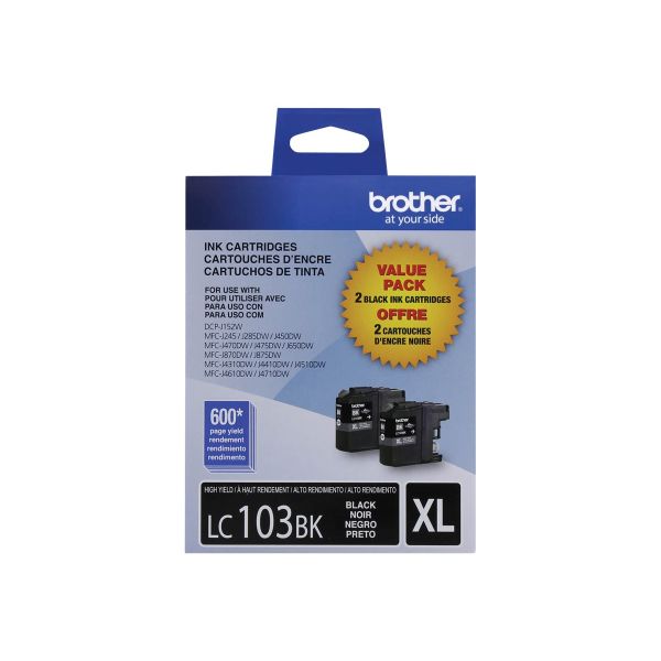 2-PACK OF INNOBELLA HIGH YIELD (XL SERIES) BLACK INK CARTRIDGES  (YIELDS APPROX.