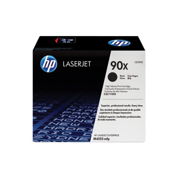 HP 90X High Yield Black Original LaserJet Toner Cartridge (CE390X)