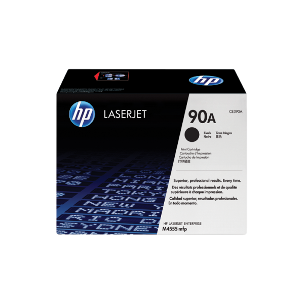 HP 90A Black Original LaserJet Toner Cartridge (CE390A)