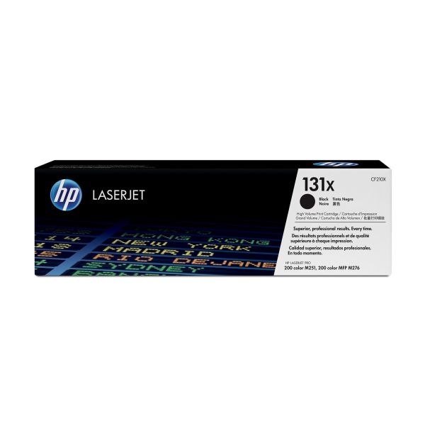 HP 131X High Yield Black Original LaserJet Toner Cartridge (CF210X)