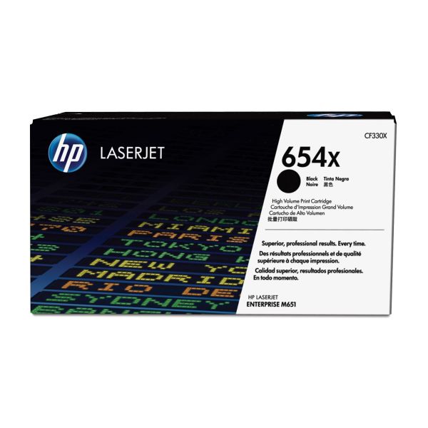 HP 654X High Yield Black Original LaserJet Toner Cartridge (CF330X)