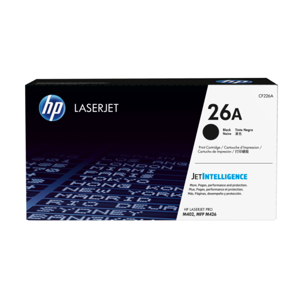 HP 26A Black Original LaserJet Toner Cartridge (CF226A)