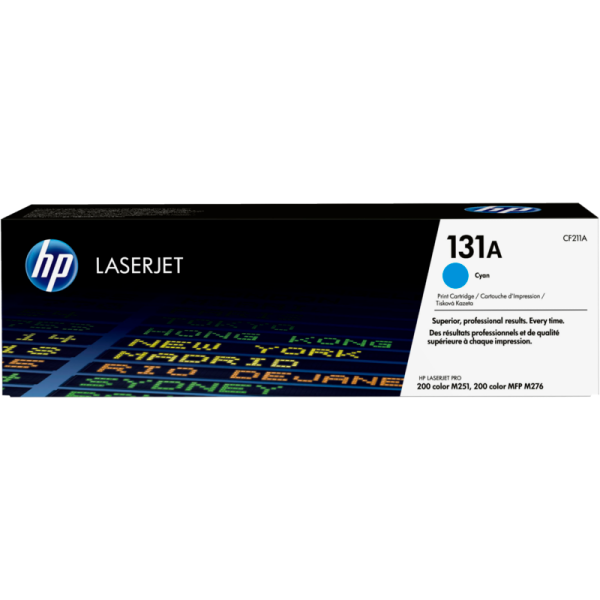 HP 131A Cyan Original LaserJet Toner Cartridge (CF211A)