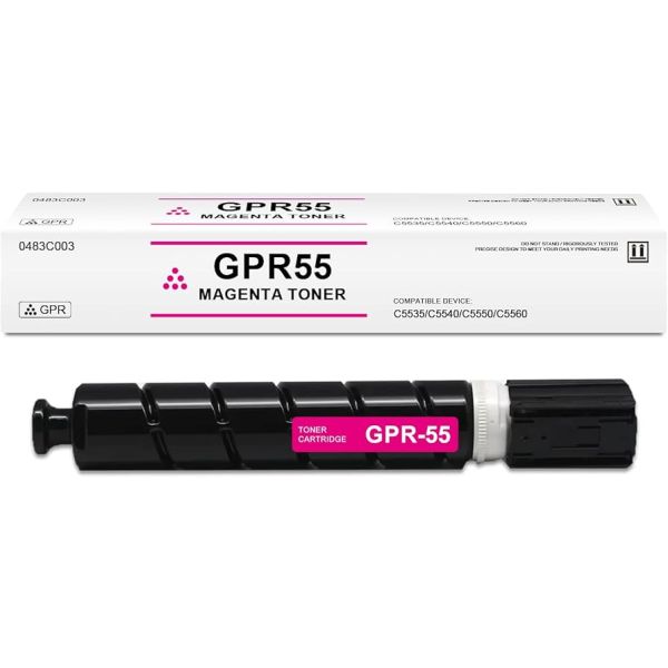 Canon 0483C003AB GPR-55 Magenta Toner Cartridge (60k Pages)