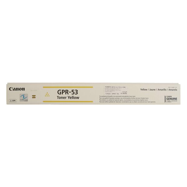 Canon 8527B003AB GPR-53 Yellow Toner Cartridge (19k Pages)