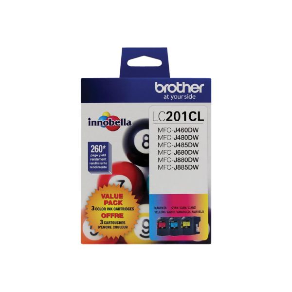 3-PACK OF INNOBELLA STANDARD YIELD COLOR INK CARTRIDGES (1 EACH OF CYAN, MAGENTA