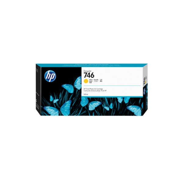 HP 746 300-ml Yellow DesignJet Ink Cartridge (P2V79A)