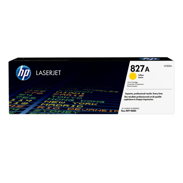 HP 827A Yellow Original LaserJet Toner Cartridge (CF302A)